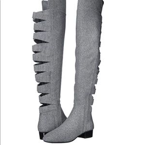 Over the knee grey Nine West boot